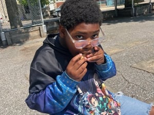 2.2 Enjoying the melted goodness of his labor